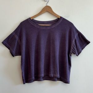 Lululemon Cates Crop Tee *Fade in Washed Purple Ink - Size 10*